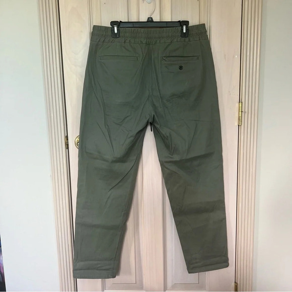 Baldwin BLDWN Damon Drawstring Pants Stretch Green Joggers 9980 - Picture 4 of 11